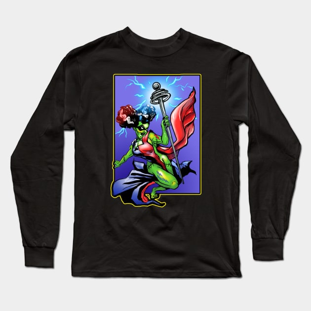 Harley Bride of Frankenstien Long Sleeve T-Shirt by Biomek